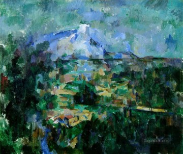 Montagne Sainte Victoire from Lauves Paul Cezanne scenery Oil Paintings